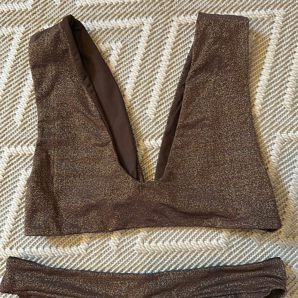 REVEL REY Abigail Top + Elliot Bottom - in Iridescent Espresso *NWOT - Picture 8 of 8